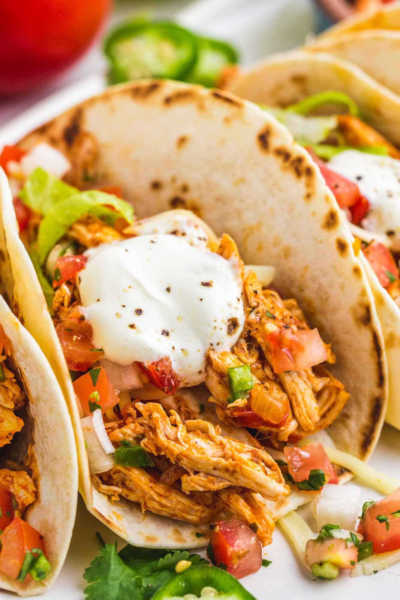 Taco Tuesday Hit: Customizable Shredded Chicken Tacos Recipe
